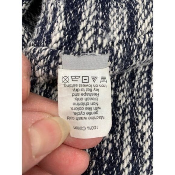 Madewell Crew Neck Small Terry Sweatshirt Sweater Straight Hem Two Side Pockets - Picture 6 of 6